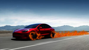 Auto elettriche: Tesla infiamma la pista sfrecciando verso il podio