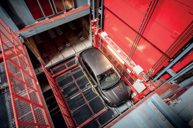 C2 - Vertical Car Lift for High-Capacity Public Facilities