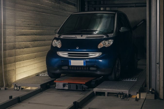 Compact Vertical Transporter for Residential Parking