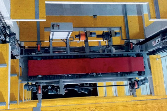 H Central Vertical Transporter with Optional Rotation