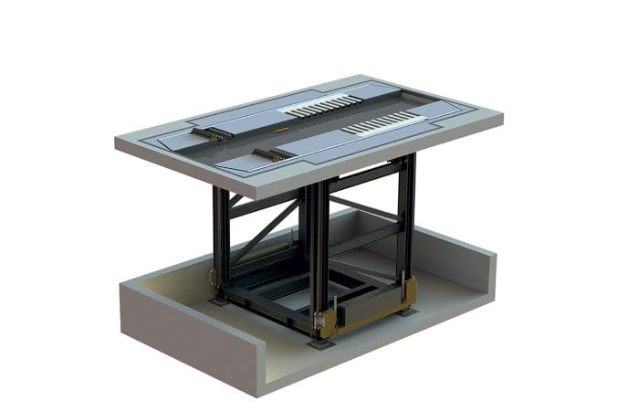 P - Entry Exit Vertical Transporter for Single-Level Transfer